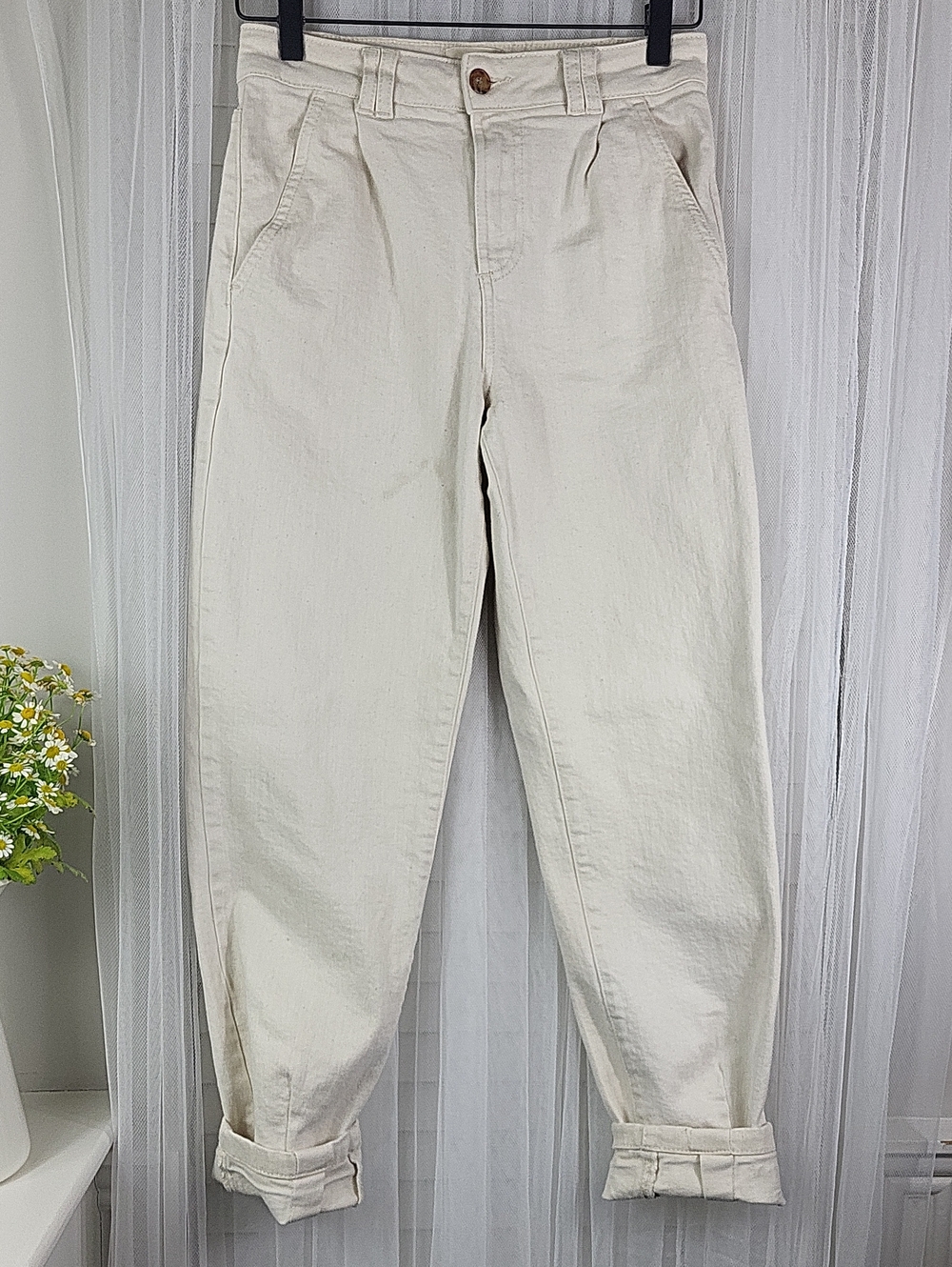 Sézane Off-White Women's Jeans. Size 34 = 2 US